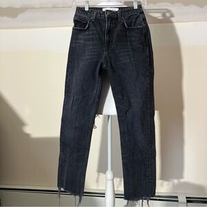 Reformation Julia High Waist Cigarette Crop Jean in Pacific Black size 25